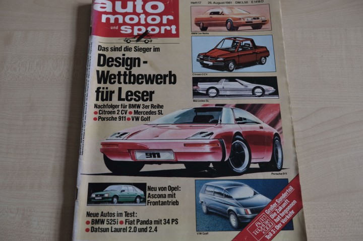 Deckblatt Auto Motor und Sport (17/1981)